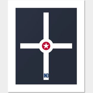 Indianapolis Flag Posters and Art